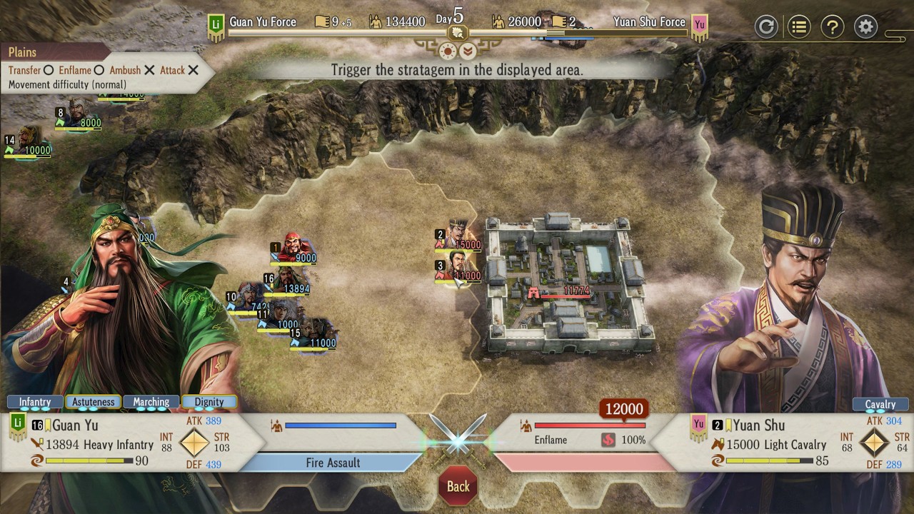 ROTK 8 Remake: Liu Bei Yellow Turban Uprising - 032 Battle VS Yuan Shu (Xinye - Northen)