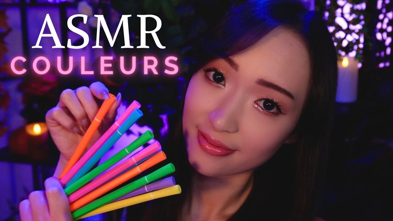 ASMR triggers couleurs 🌈 On pioche une couleur au hasard 🎨