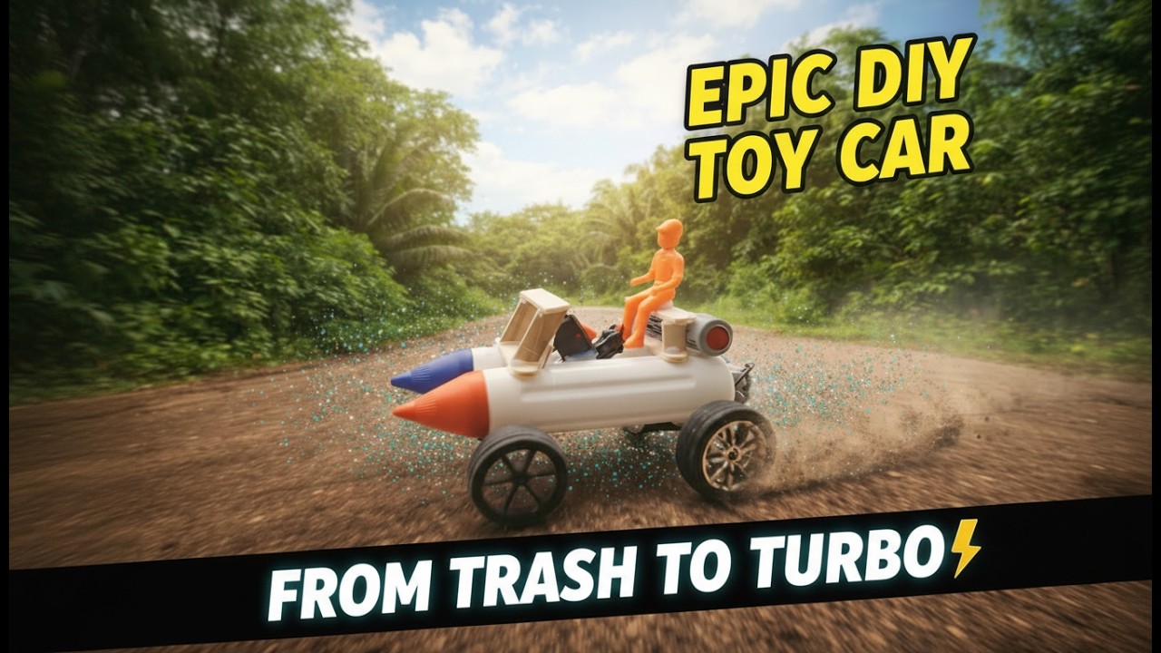 Amazing DIY Invention! Making a Fast Toy Car from Waste Material.#DIY #Creative #car #toy