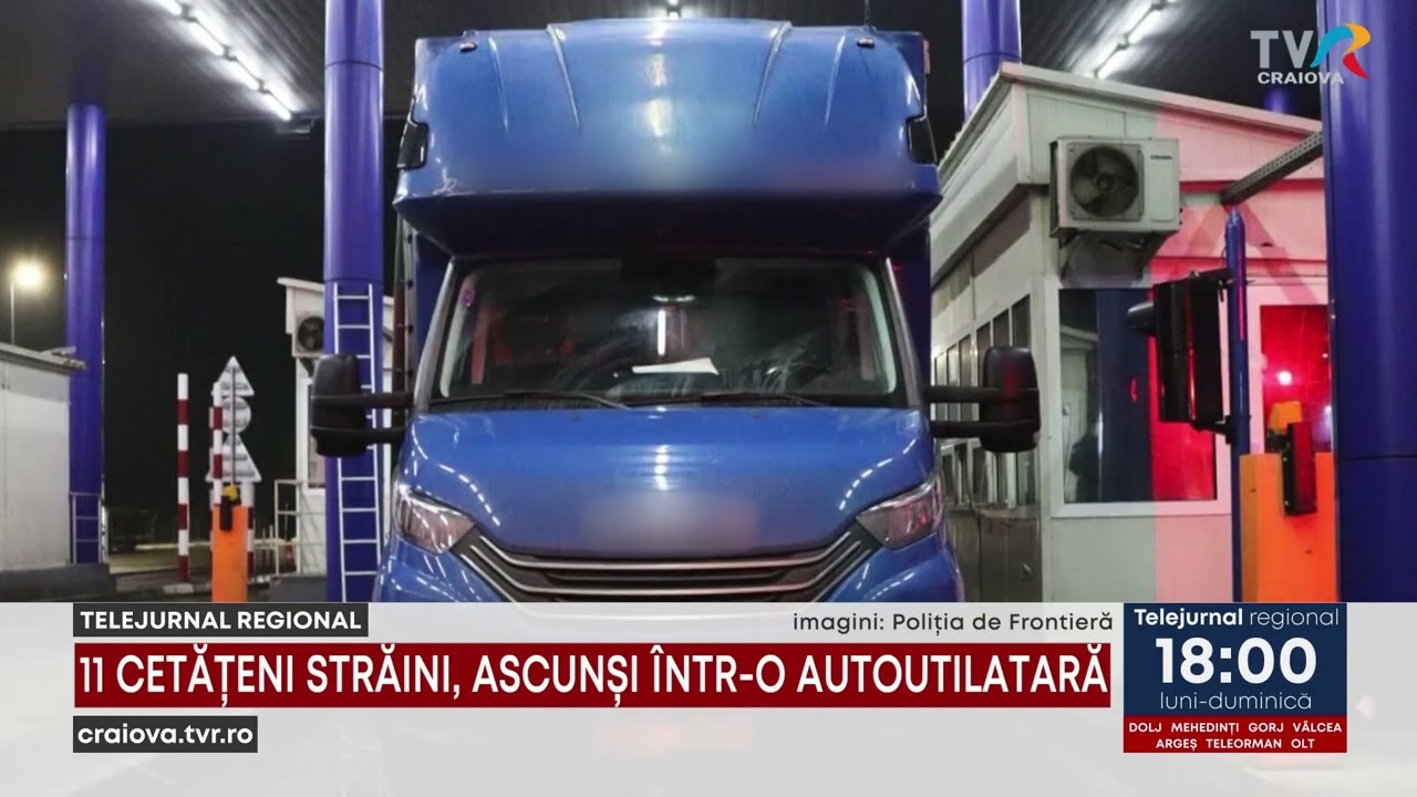 11 CETĂŢENI STRĂINI, ASCUNŞI ÎNTR-O AUTOUTILATARĂ