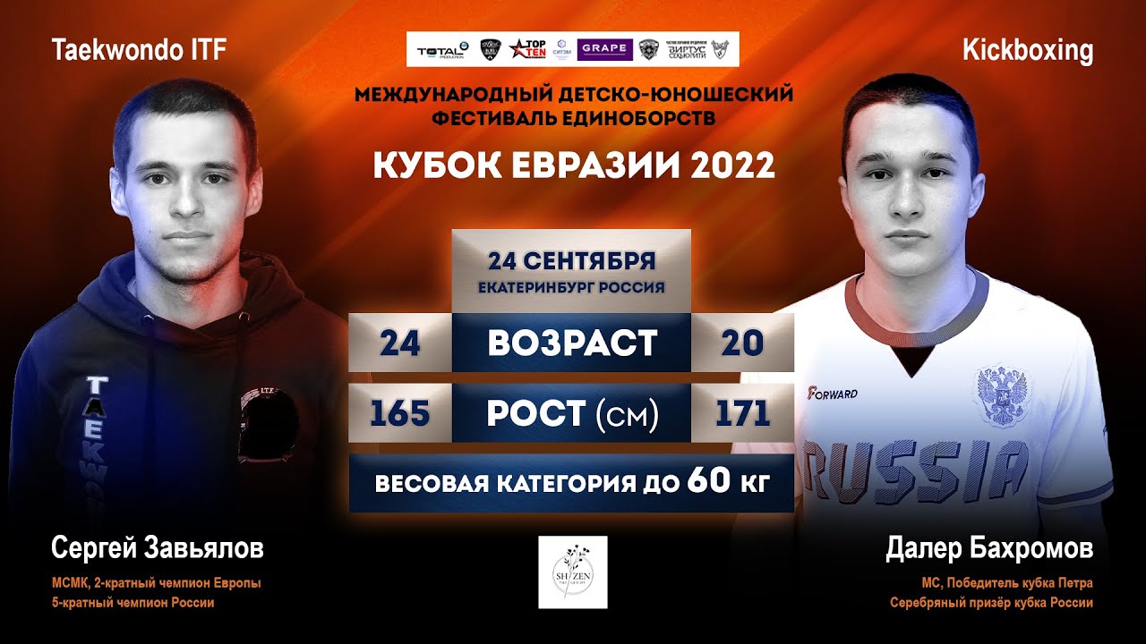 Сергей Завьялов VS Далер Бахромов, 24.09.22, г.Екатеринбург
