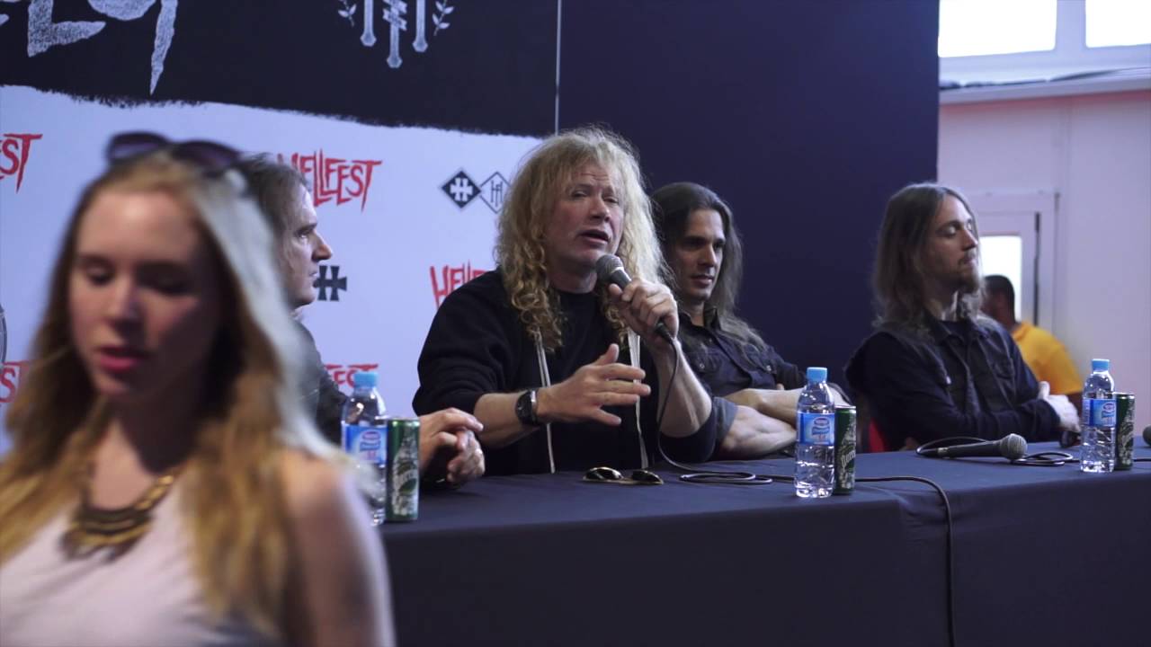 Megadeth press conference at Hellfest Festival - 2016