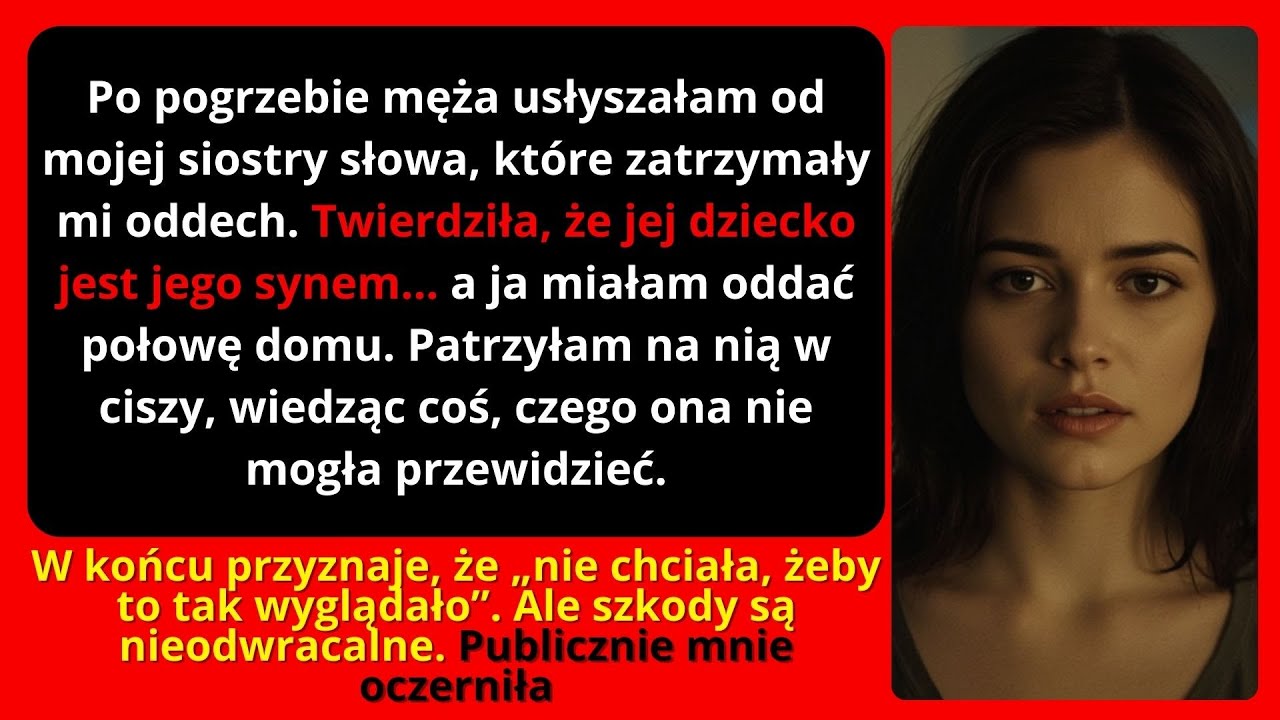Po pogrzebie męża usłyszałam szokującą prawdę od własnej siostry. Nie wiedziała tylko jednego…