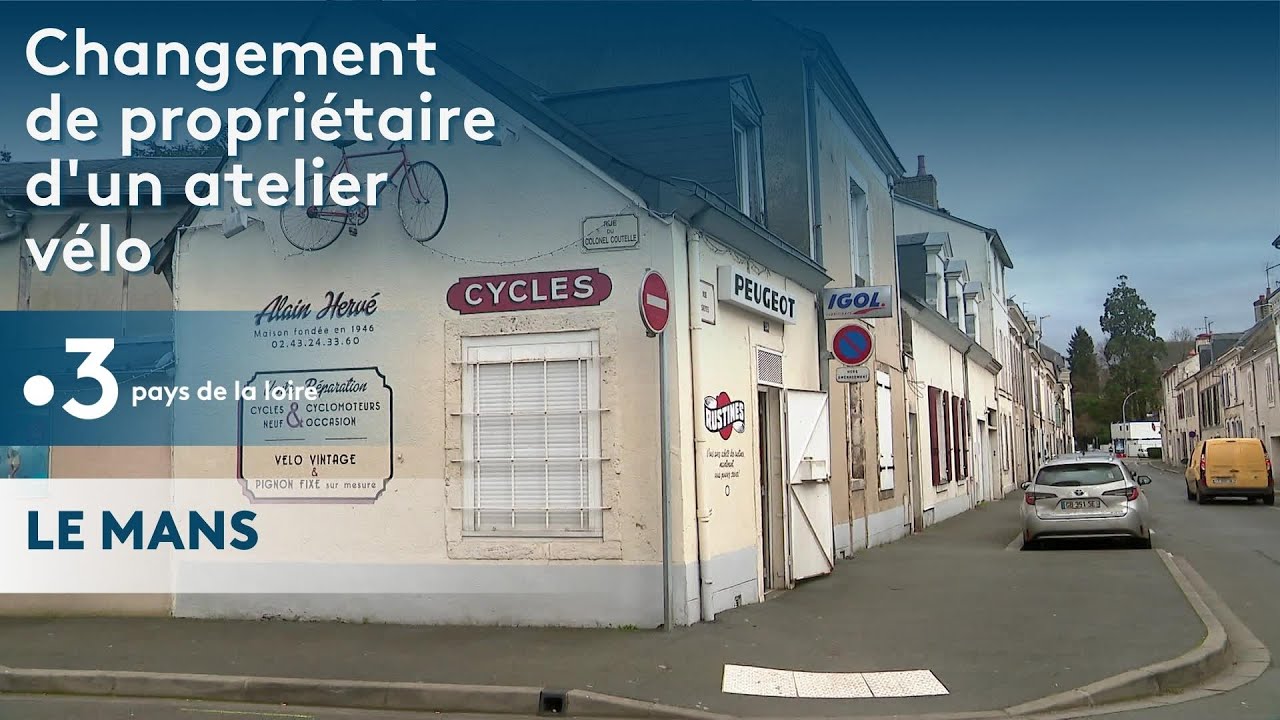 Changement de propri&eacute;taire d'un ancien atelier de v&eacute;lo au Mans