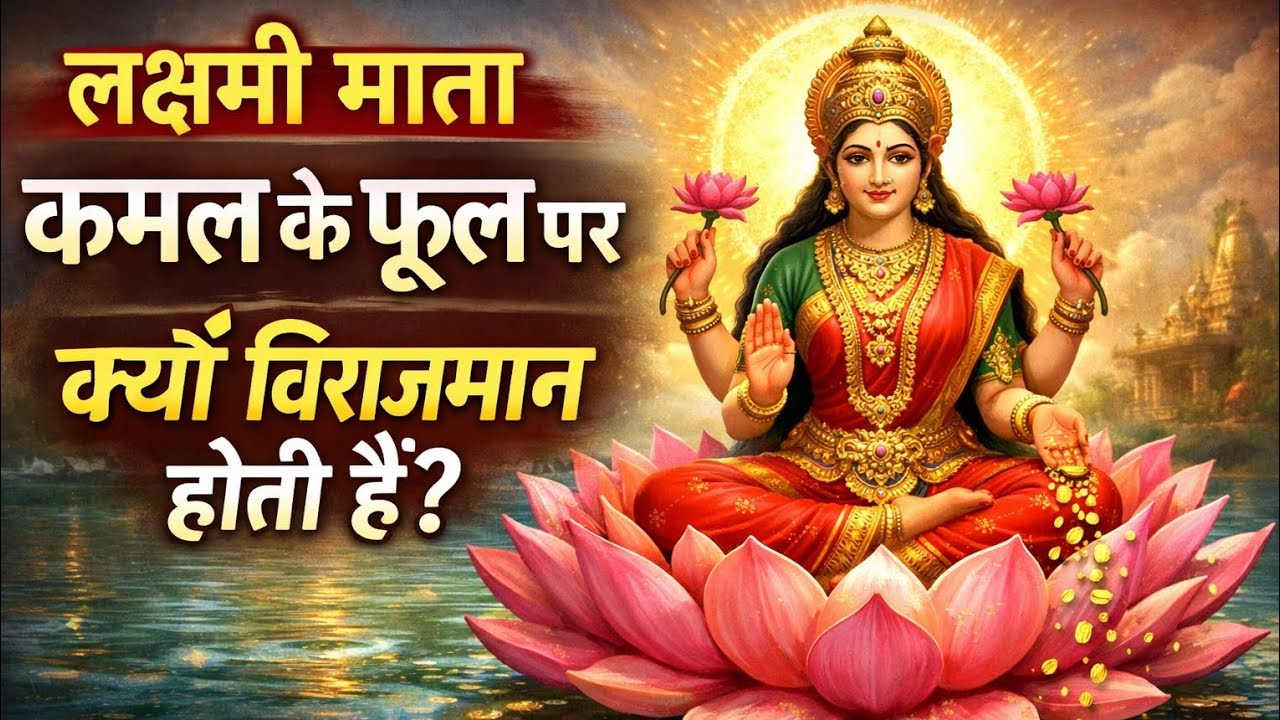 लक्ष्मी माता कमल के फूल पर क्यों विराजमान होती हैं? 🌸 | यह रहस्य जानकर चौंक जाएंगे | Laxmi Mata 