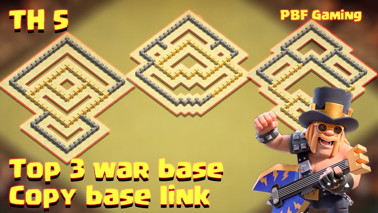NEW BEST TH5 Base 2020 | TH5 War Base with Copy Link - Clash of Clans 2020 | PBF Gaming
