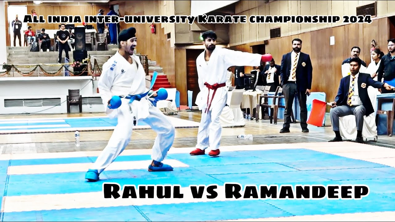 Rahul singh vs Ramandeep -60kg | All India Inter-University Karate Championship 2024 #chandigarh