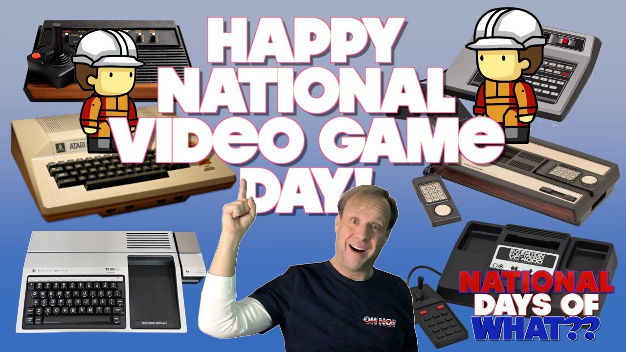 Happy National Video Game Day | July 8th | From Arcade to TV to VR