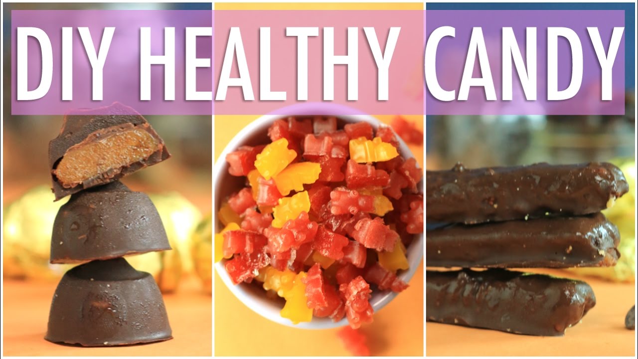 DIY HEALTHY HALLOWEEN TREATS | Homemade TWIX, ROLO & GUMMY BEARS