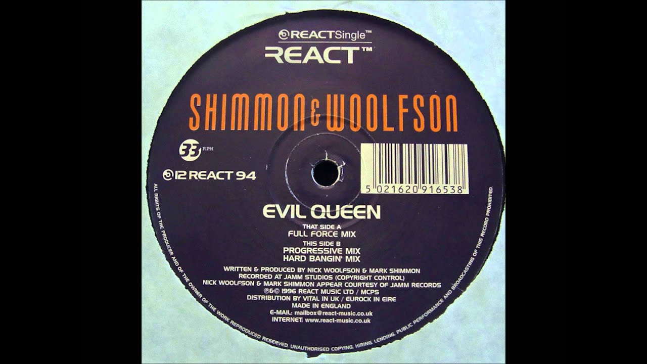 Shimmon & Woolfson - Evil Queen (Full Force Mix)