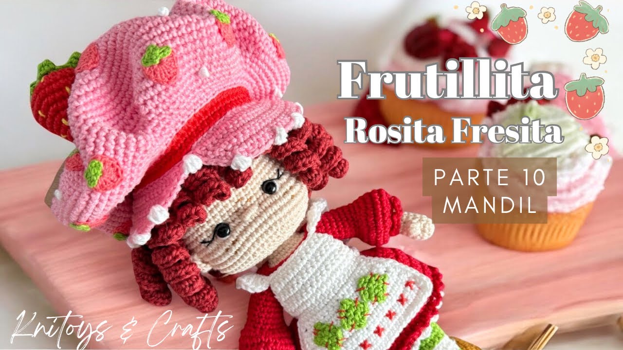 ROSITA FRESITA el Amigurumi que Enamora a Todos 😍🍓| Tutorial Paso a Paso | PARTE 10 Mandil a crochet