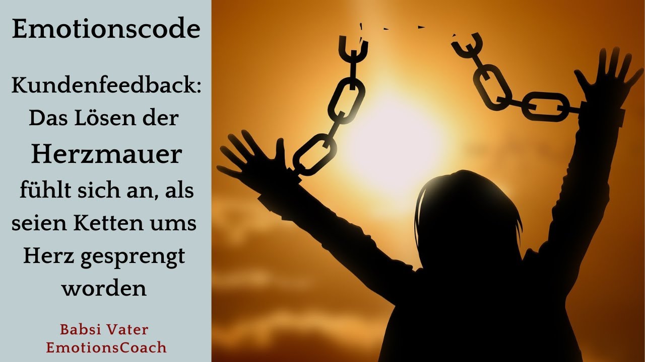 Nach gelöster Herzmauer das Leben völlig umgekrempelt-der Emotionscode macht einen Neubeginn möglich