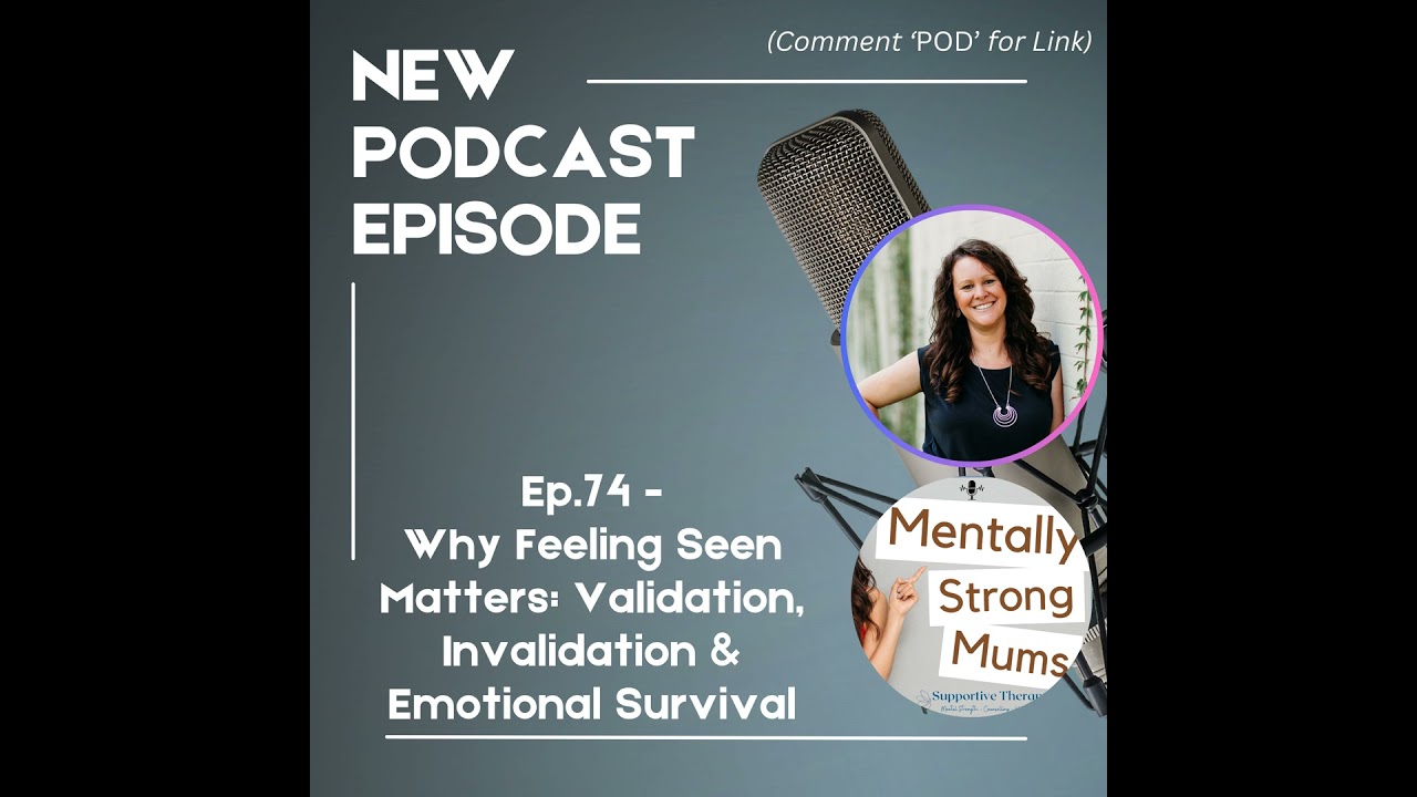 ✨Why Feeling Seen Matters: Validation, Invalidation & Emotional Survival