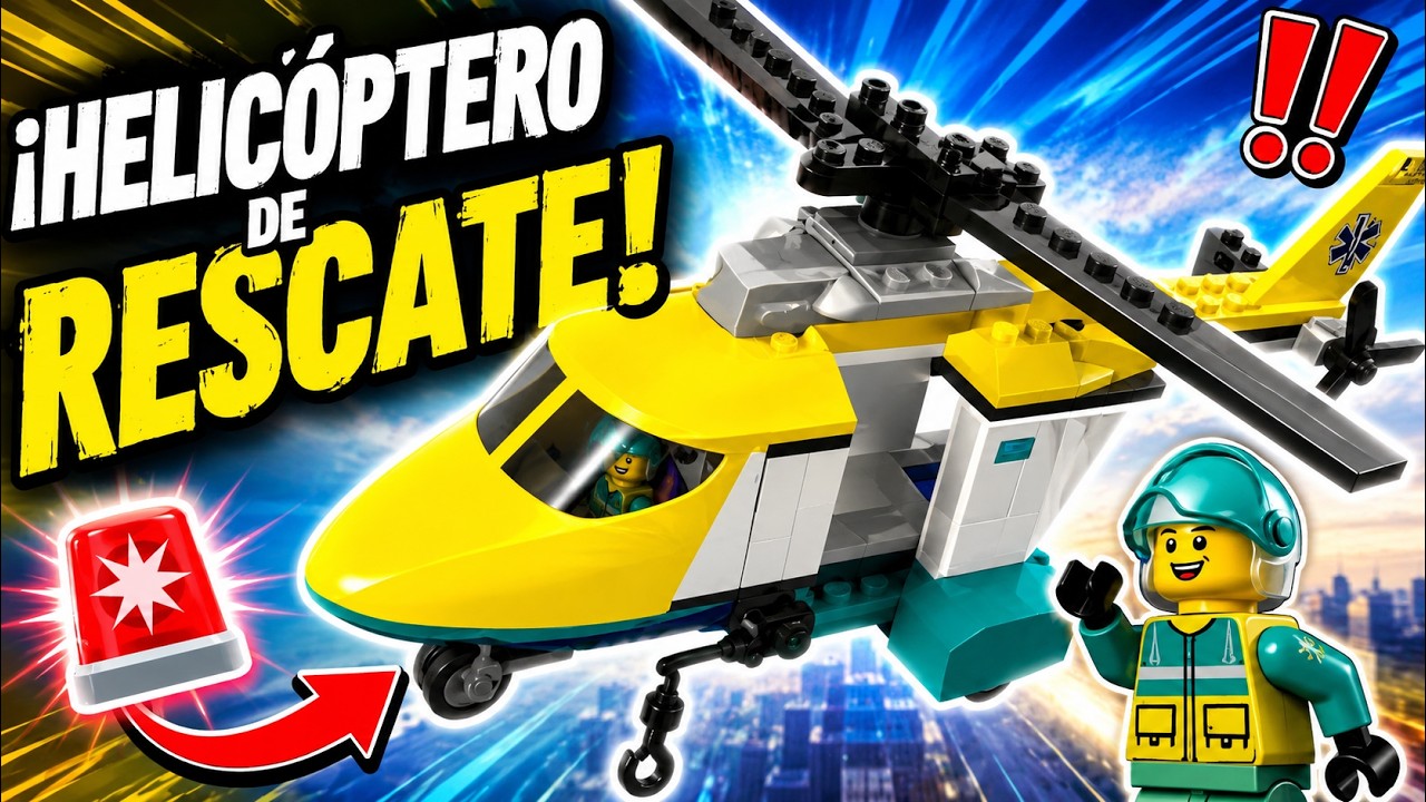 HELICÓPTERO DE RESCATE | CONSTRUYENDO CON LEGO