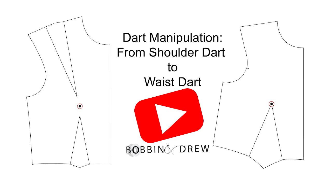 Dart Manipulation Tutorial Using Pivotal Technique: Waist Dart (watch in HD)