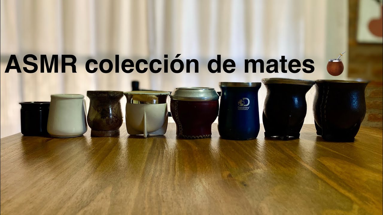 ASMR/ colección de mates 🧉 tapping y sonidos reales ❤️