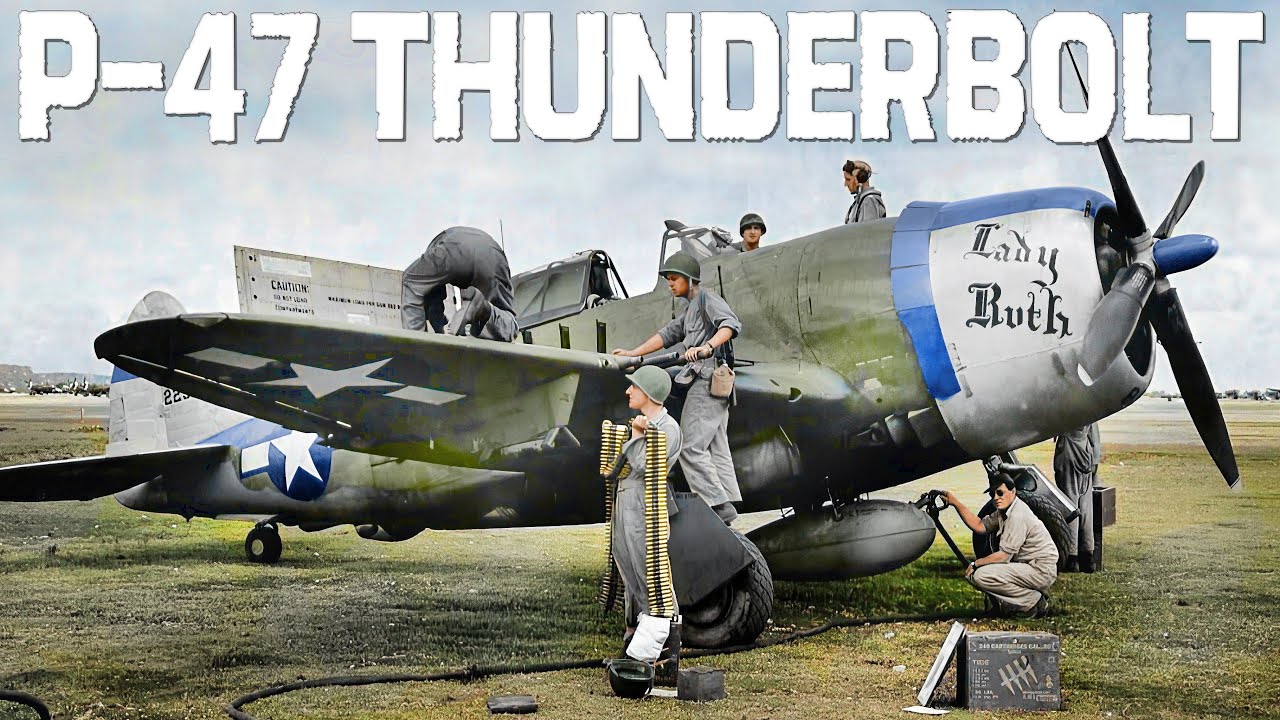 P-47 Thunderbolt | The Mighty Aircraft That Helped Win WWII Nicknamed 