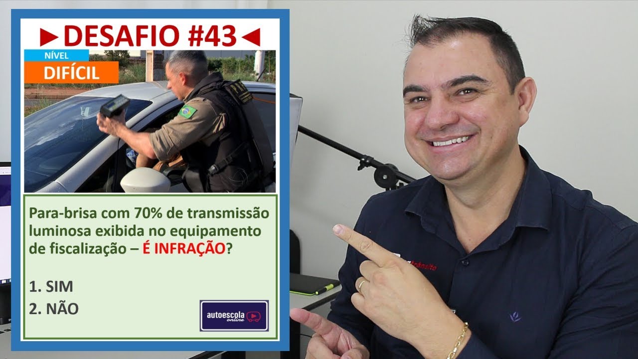 INSULFILM NO PARA-BRISA É INFRAÇÃO? #DesafioLegTransito #QueroVerQuemAcertaEssa