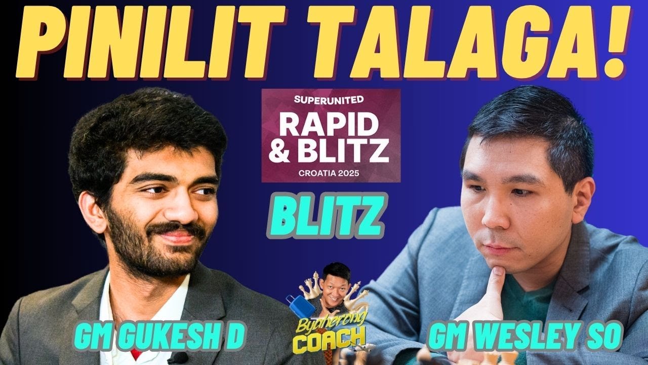 GUSTO MAKABAWI! SUPER INTENSE ANG LABAN! GUKESH VS SO! Superunited Blitz!
