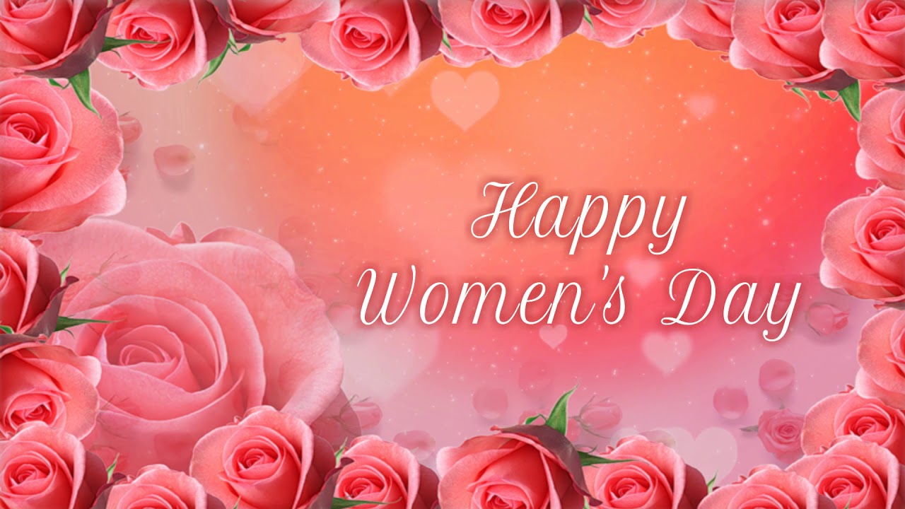 Free | Happy Women's Day | Roses | Sparkle | Hearts | Video Background | HD