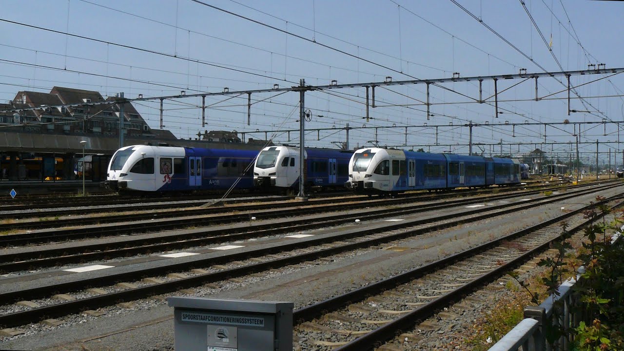 Treinen op station Maastricht tijdens PinkPop - 18 juni 2022