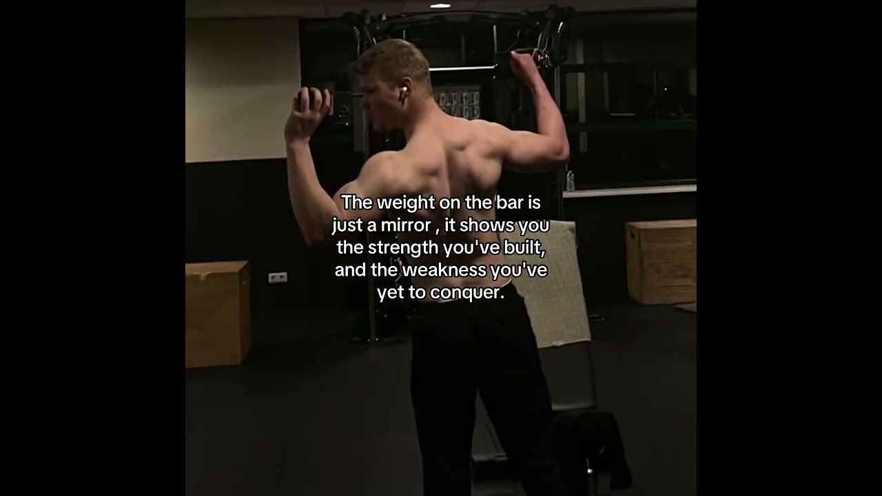 The weight on the bar.. 