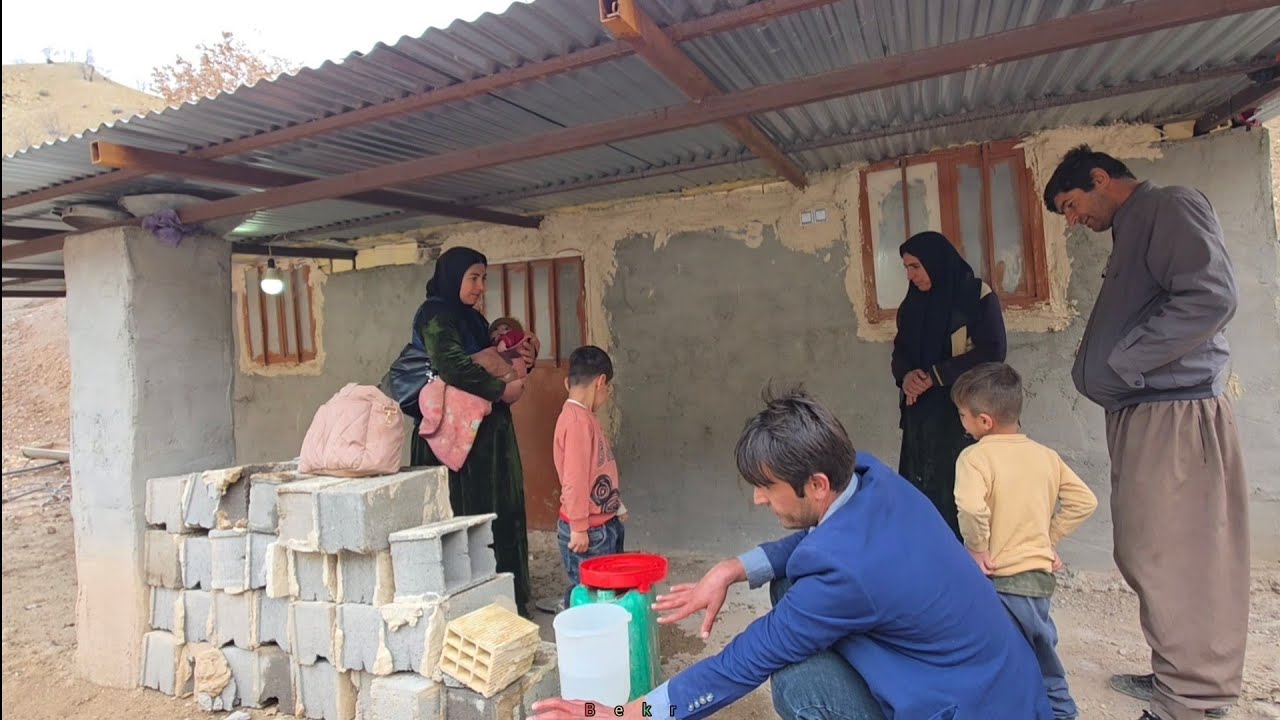 Meeting with Babak family for agricultural machinery:Problems of road being impassable in heavy rain