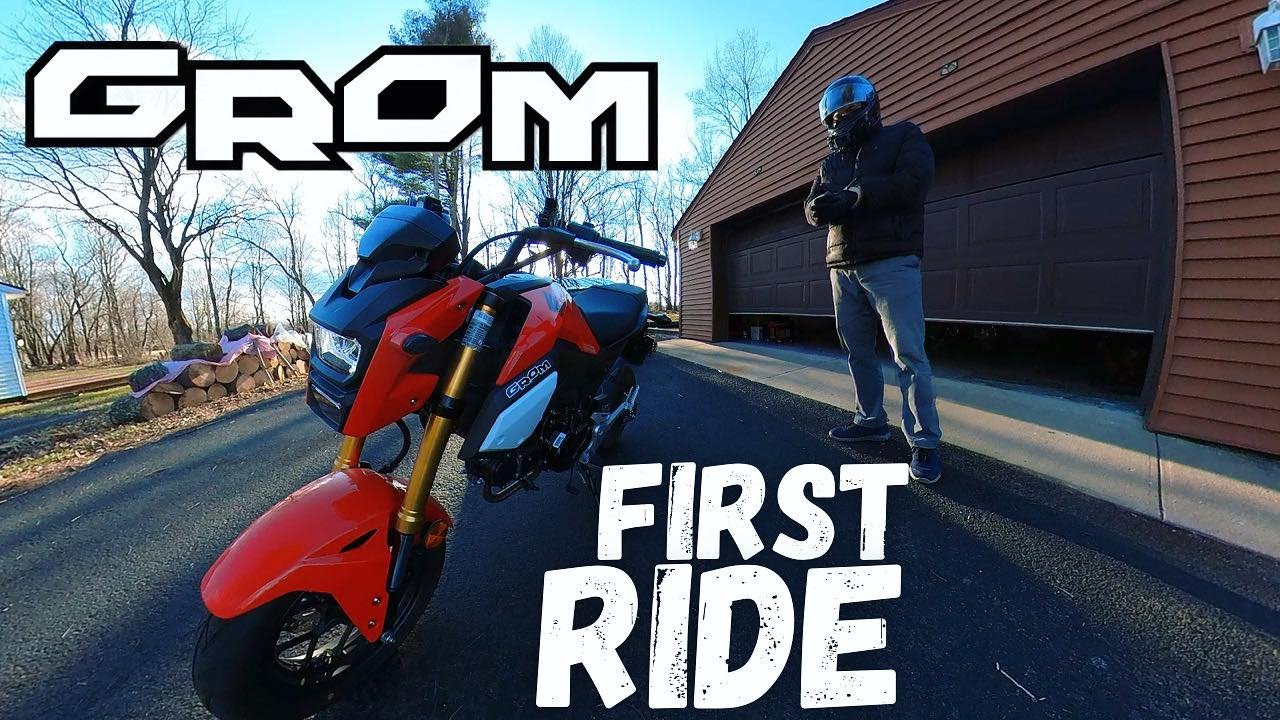 First Ride on my RED Honda Grom !!