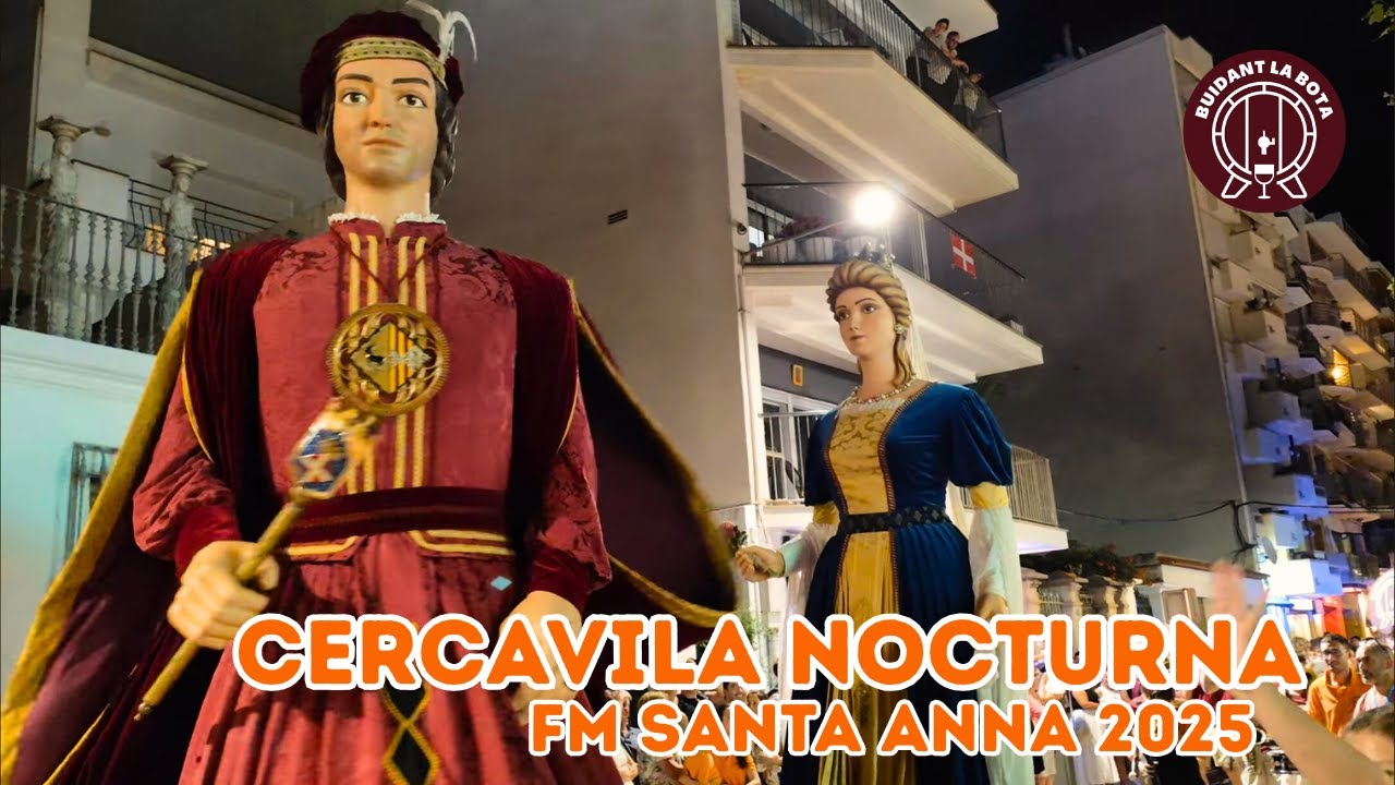 GEGANTS DE BLANES | Cercavila Nocturna, FM Santa Anna 2025