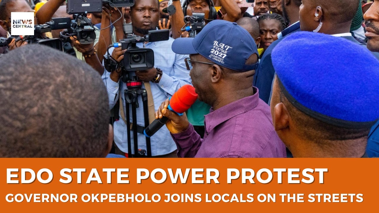 Edo Governor Joins Residents to Protest Power Outages