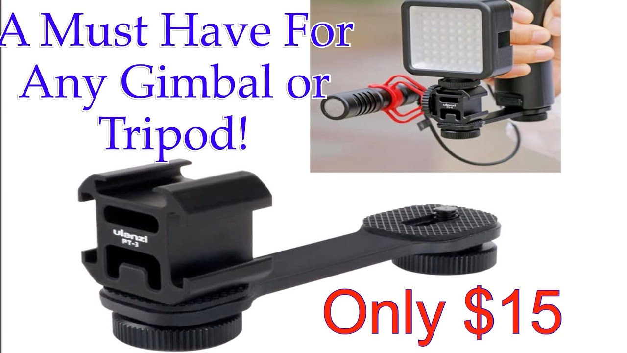 Using The Ulanzi Triple Cold Shoe Mount with DJI Osmo Gimbal or a Tripod