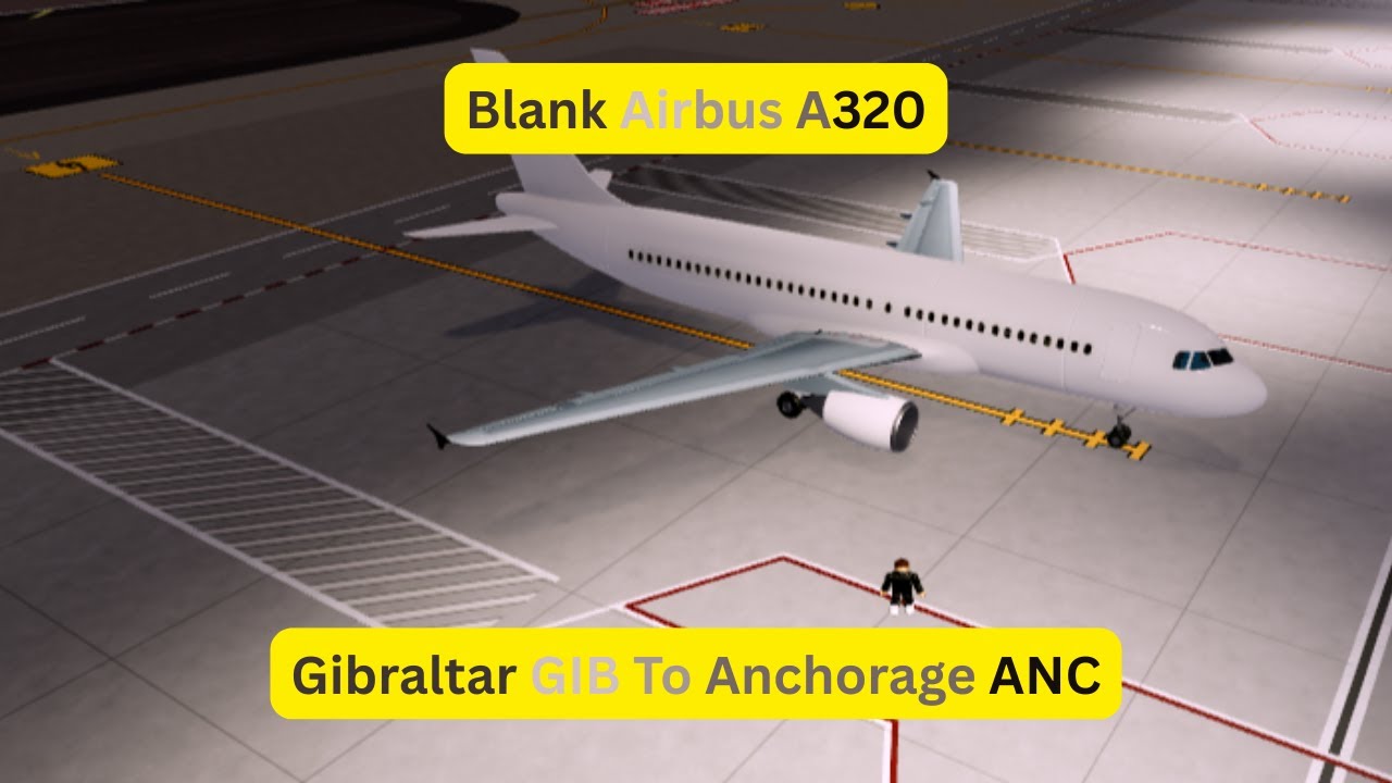 Flight Back To United States Blank Airbus A320 Gibraltar GIB To Anchorage ANC