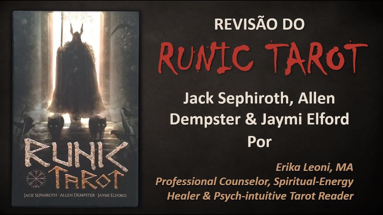 RUNIC TAROT KIT CARDS REVIS&Atilde;O -Jack Sephiroth, Allen Dempster,Jaymi Elford TODAS CARTAS flip through