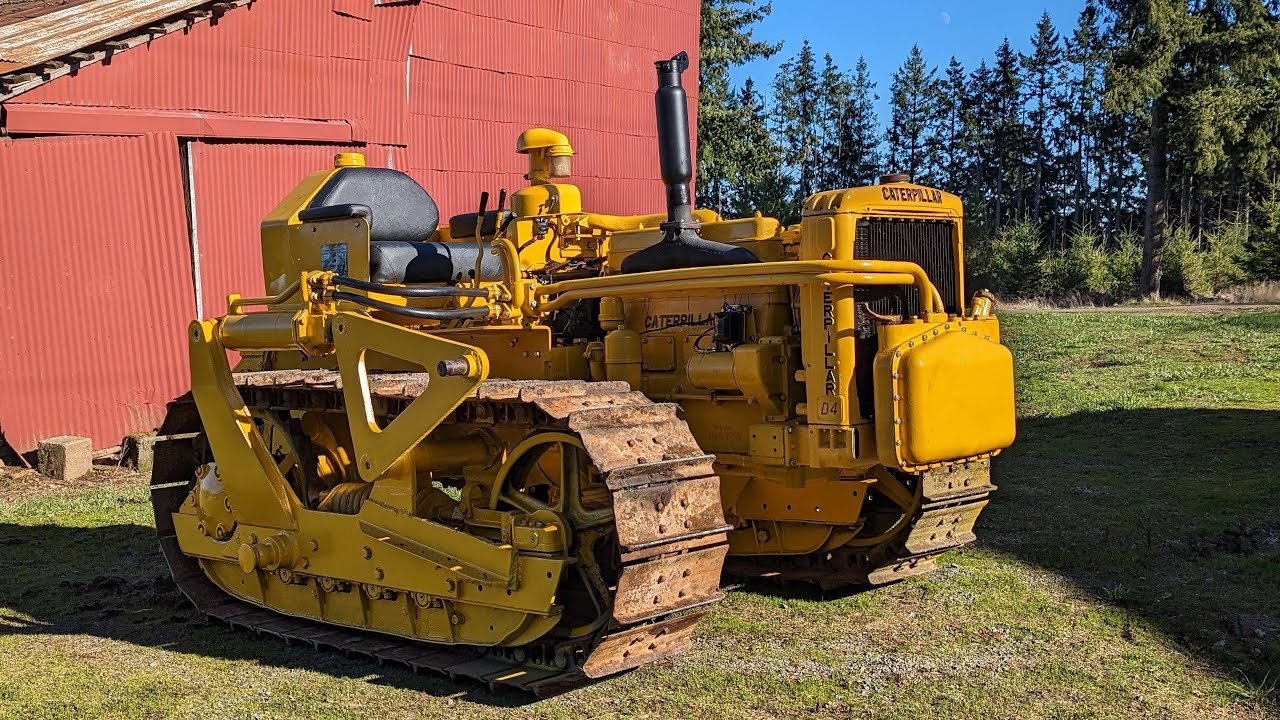 Caterpillar D4-7U FINALLY moving under its own power after rebuild