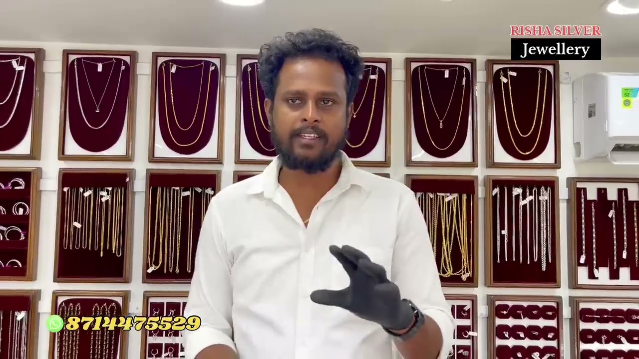 സ്വർണ്ണത്തെ വെല്ലുന്ന സിൽവർ ആഭരണങ്ങൾ cont-8714475529 #silver #silvergoldplatedchain #silvergoldplate