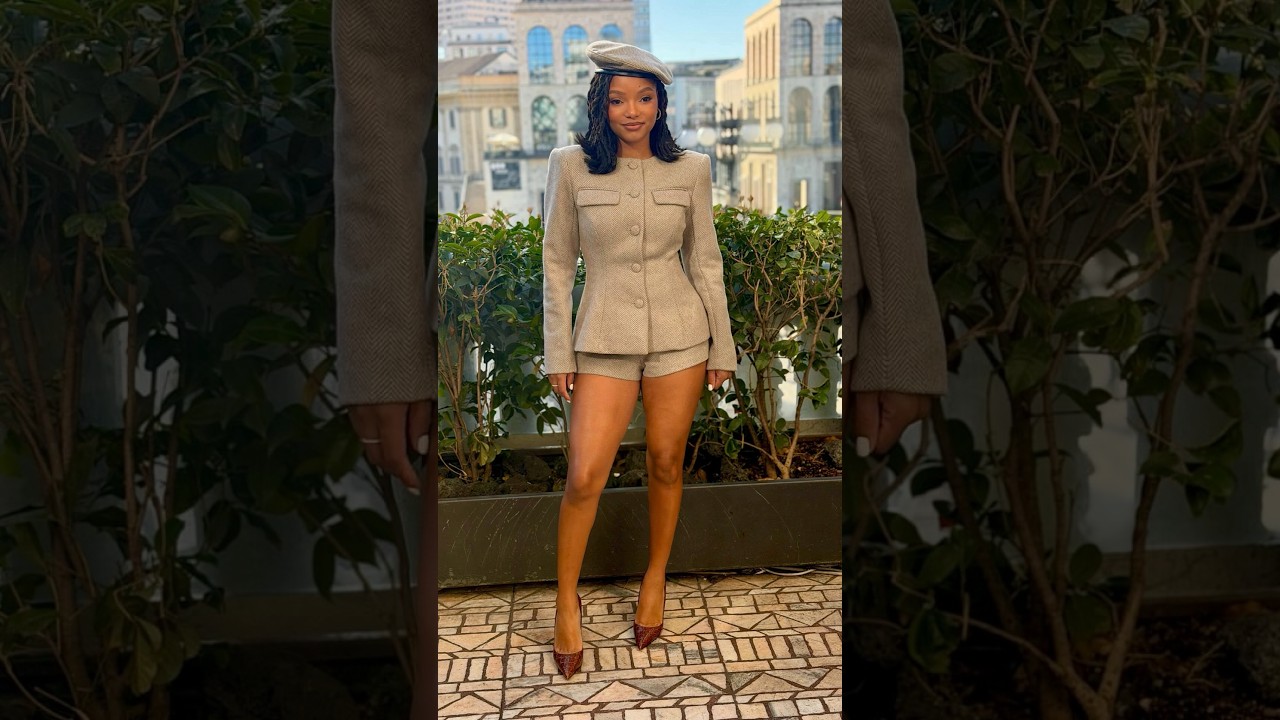 Halle Bailey Chić Movie Press Run Slay @ The Winter Olympics #hallebailey #fashionpolice #milan