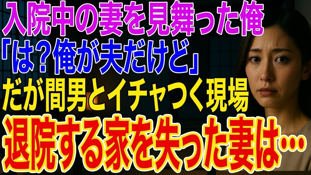 【修羅場】入院中の妻を見舞うと看護師「ご主人様が面会中で   」俺「は？俺が夫だけど」→病室で間男とイチャつく妻に「退院する家ないけどね」妻は顔面蒼白に