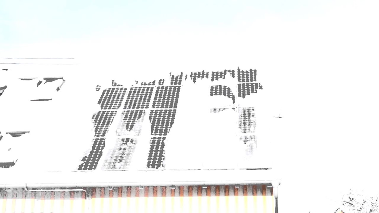 Photovoltaik von Schnee  befreien/entfernen,Photovoltaikanlage kühlen und reinigen
