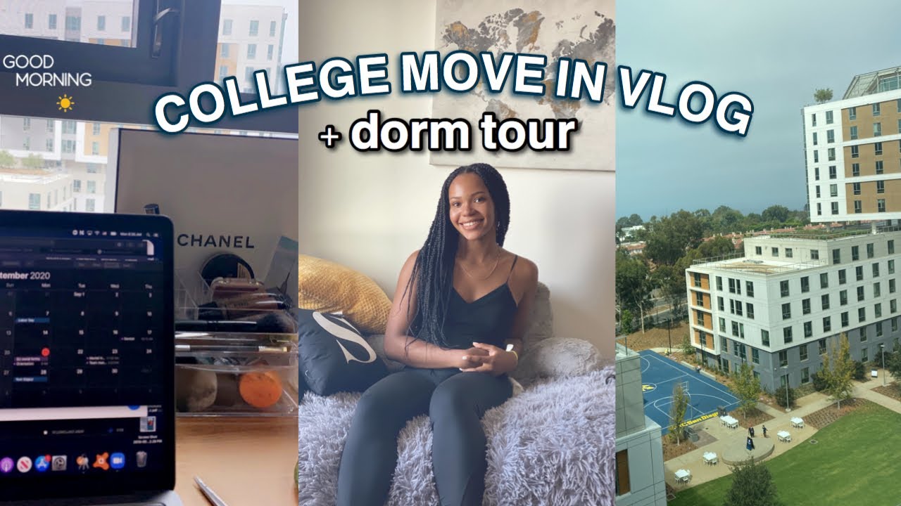 Видеоблог о переезде в колледж и тур по общежитию (UCSD Sixth College) | Sierra Aaliyah