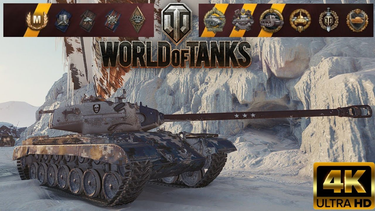 T32 - Glacier map - 9 kills - 4,7k damage Kolobanov World of Tanks replay 4K