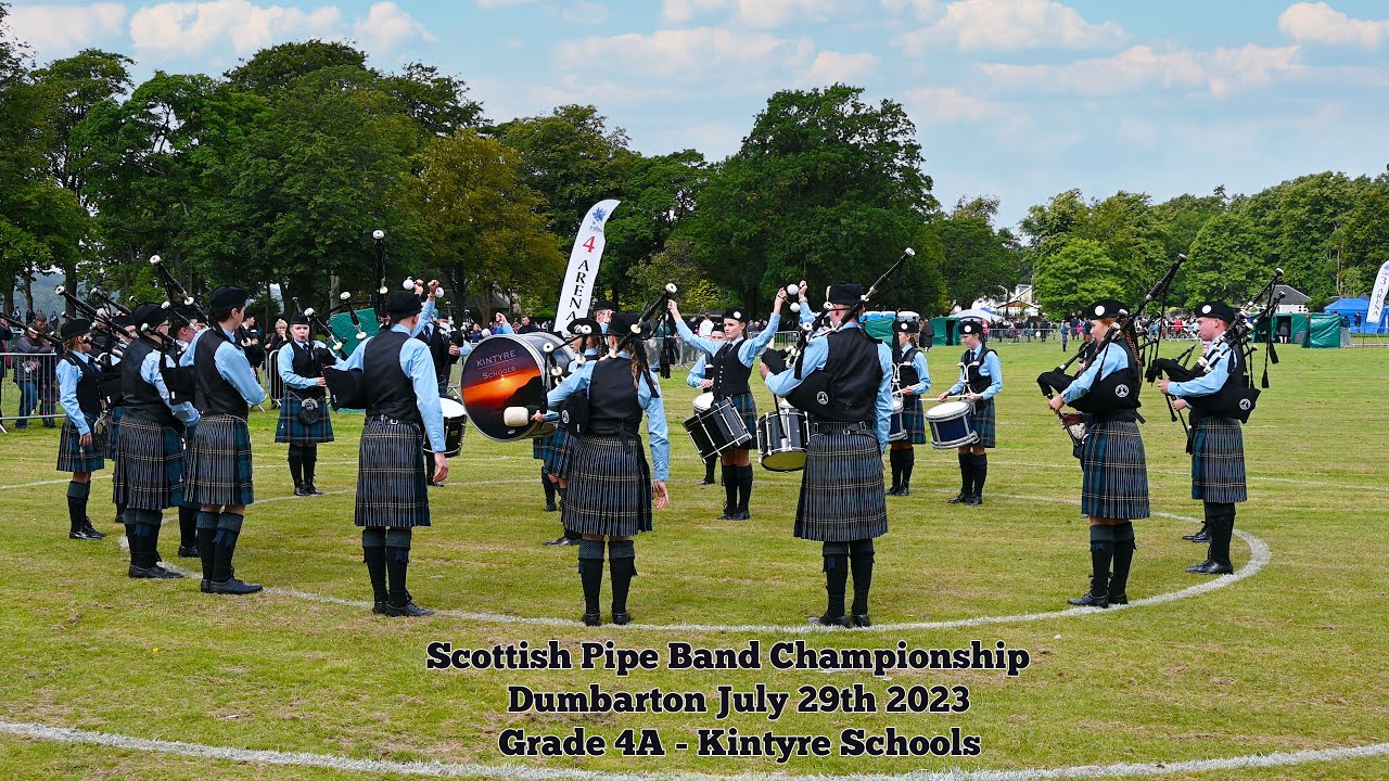 Scottish Pipe Band Championships 2023 - Dumbarton - Grade 4A - Kintyre Schools