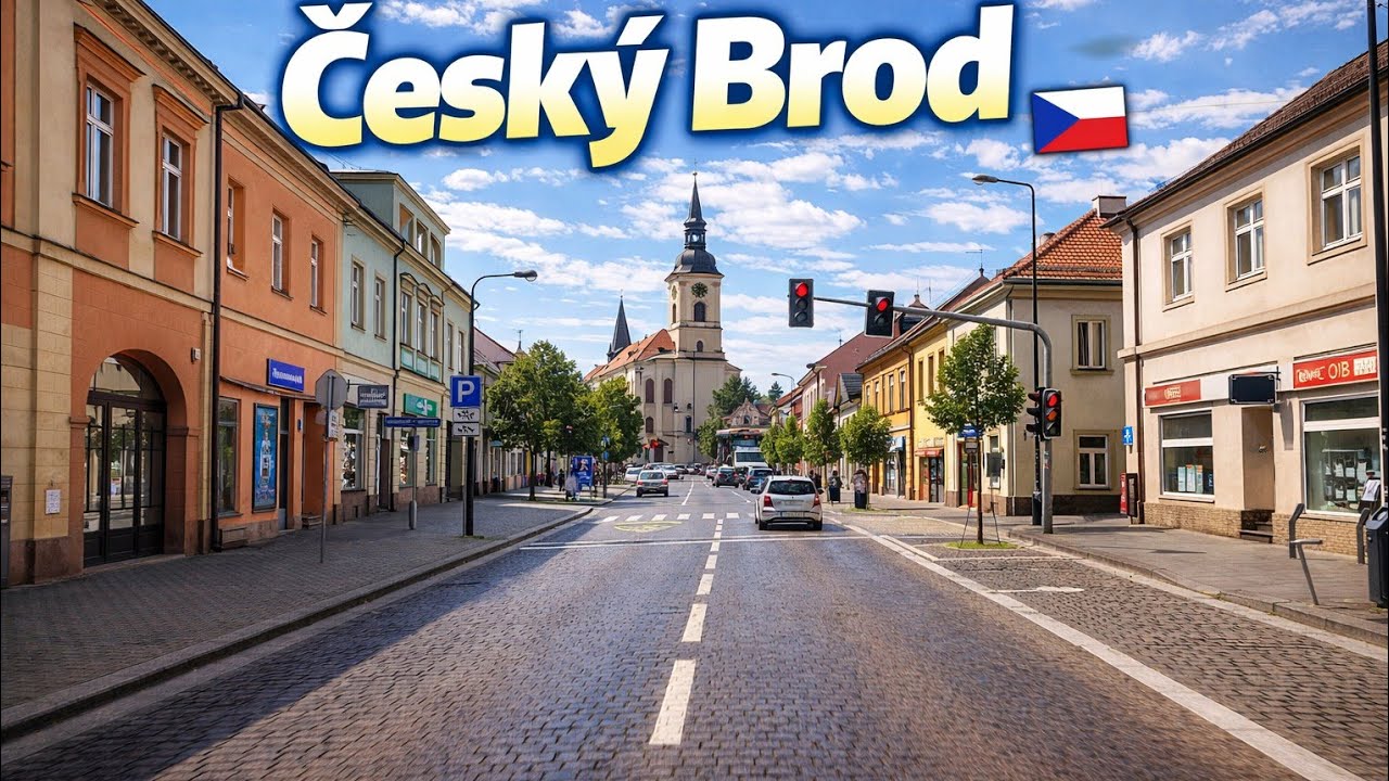 🚗 Český Brod City Drive | Calm Drive | 4K | No Commentary