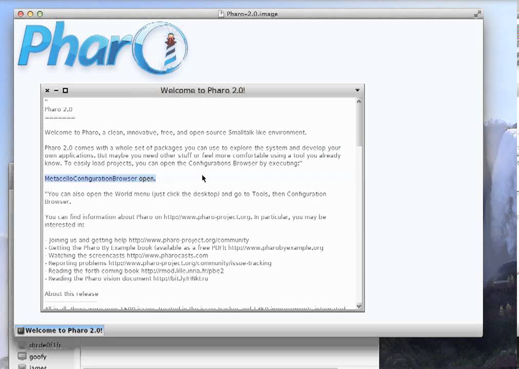 ST 4U 388: Pharo Screen Capture