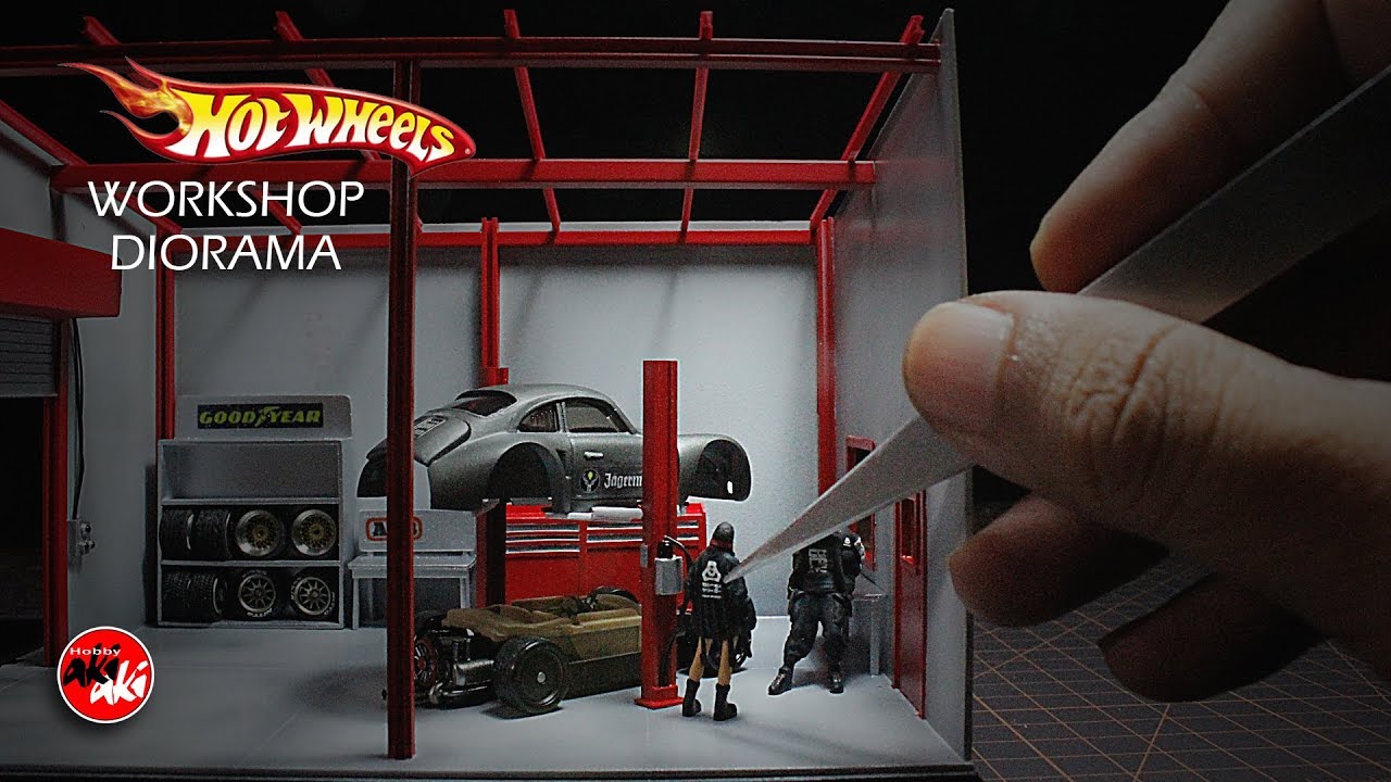 HOW TO MAKE HOTWHEELS WORKSHOP DIORAMA