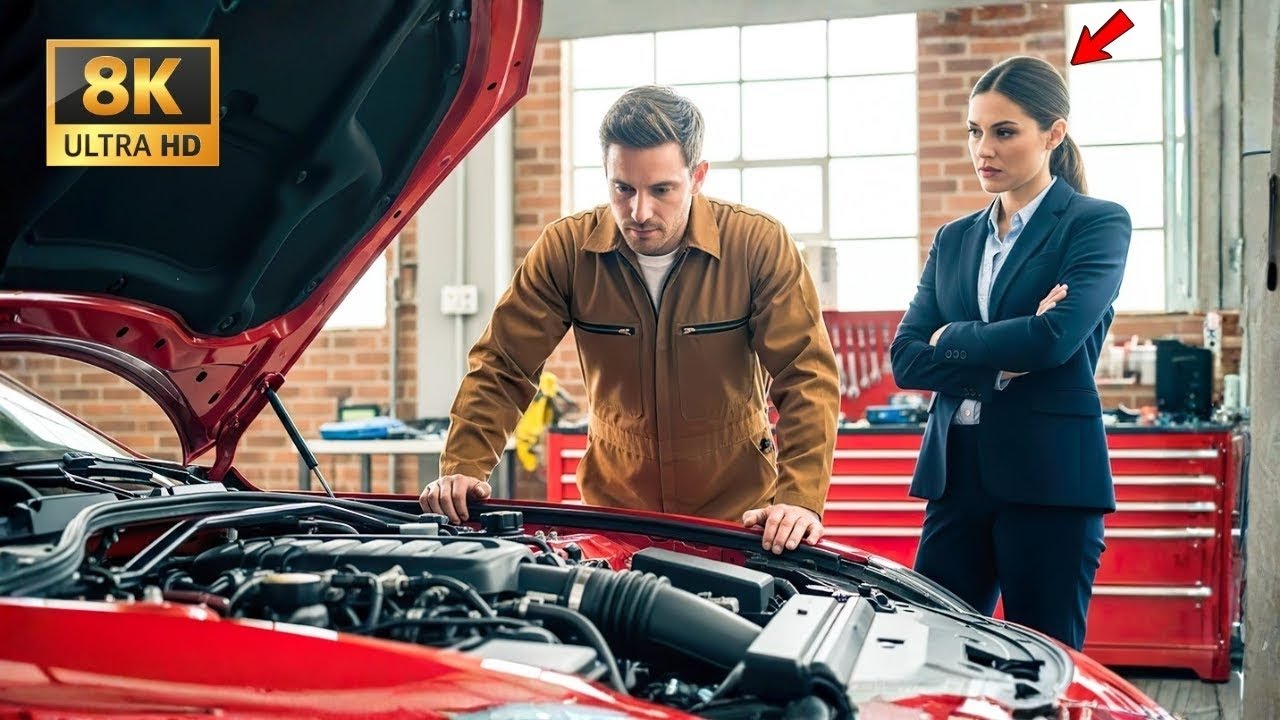 Żaden inżynier nie potrafił naprawić jej Ferrari, aż samotny ojciec-mechanik zszokował prezesa.