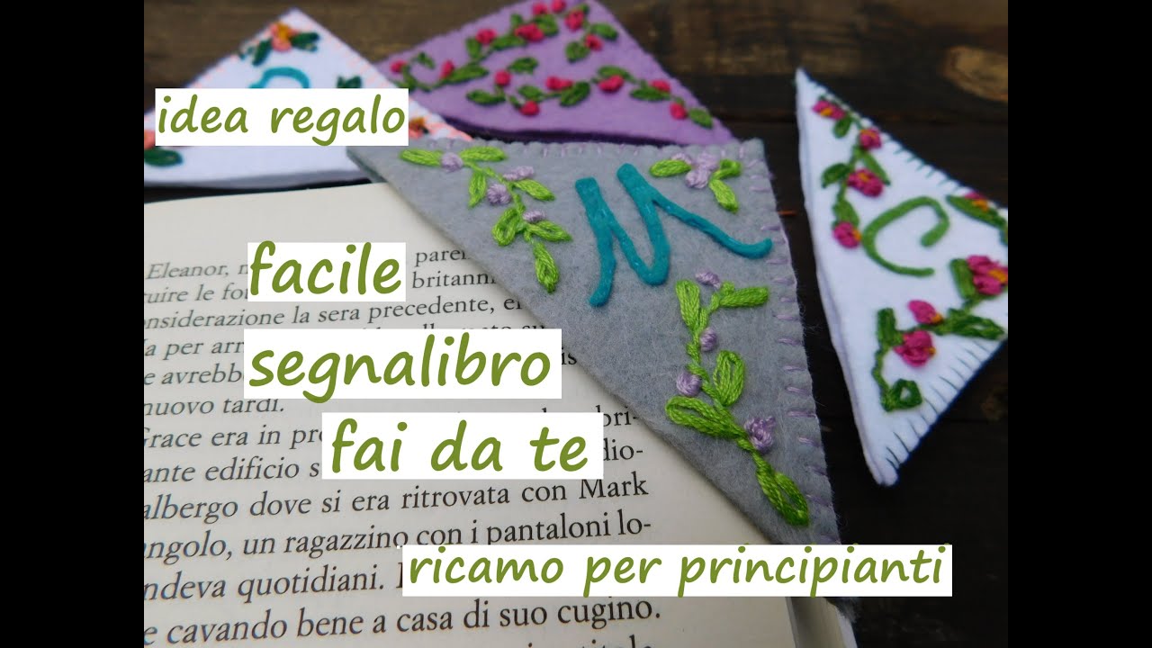 SEGNALIBRO ricamato, facciamo insieme un gradito pensiero per le nostre amiche