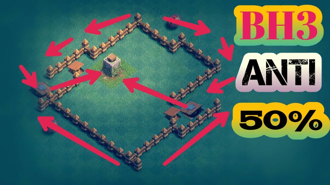 NEW BH3 ANTI 1 STAR(ANTI 50%) TROPHY PUSHING BASE 2017