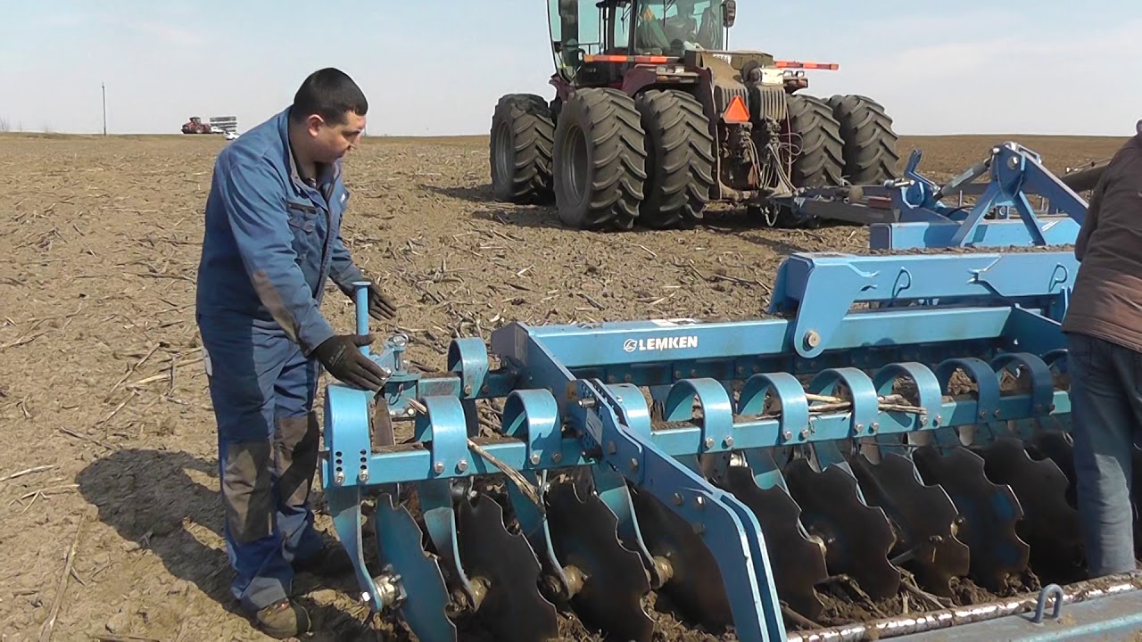 Настройка дисковой бороны LEMKEN Heliodor 9 на системном носителе Gigant 10 (часть 3)