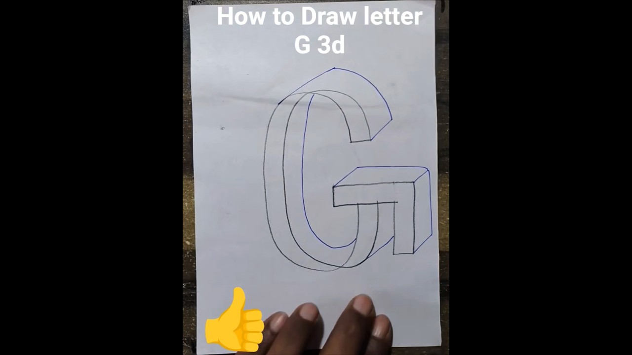3D Lettering: How to Draw the G 