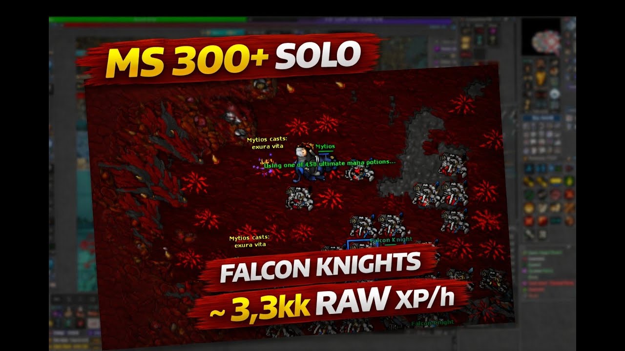 Falcon knights 300 ms solo [3,3kk RAW XP/ h]
